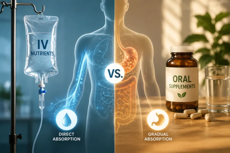 IV Nutrients vs. Oral Supplements: What Absorption Actually Means 1 Absorption