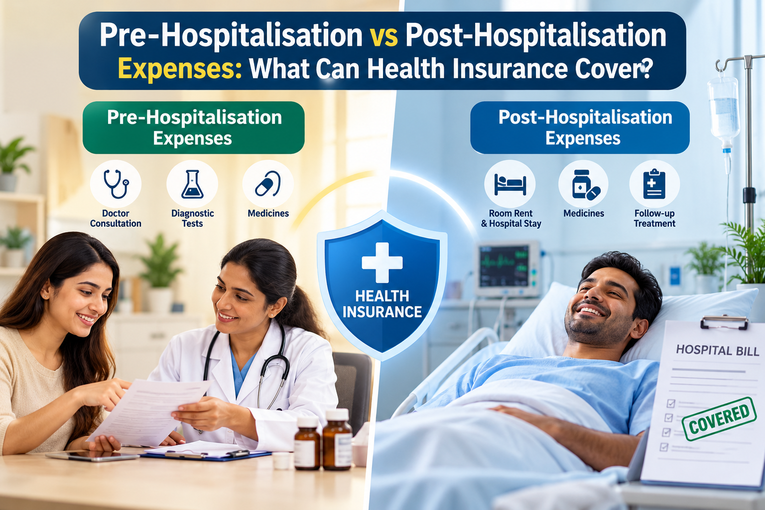 Pre-Hospitalisation vs Post-Hospitalisation Expenses: What Can Health Insurance Cover? 1 Pre-Hospitalisation vs Post-Hospitalisation Expenses: What Can Health Insurance Cover?