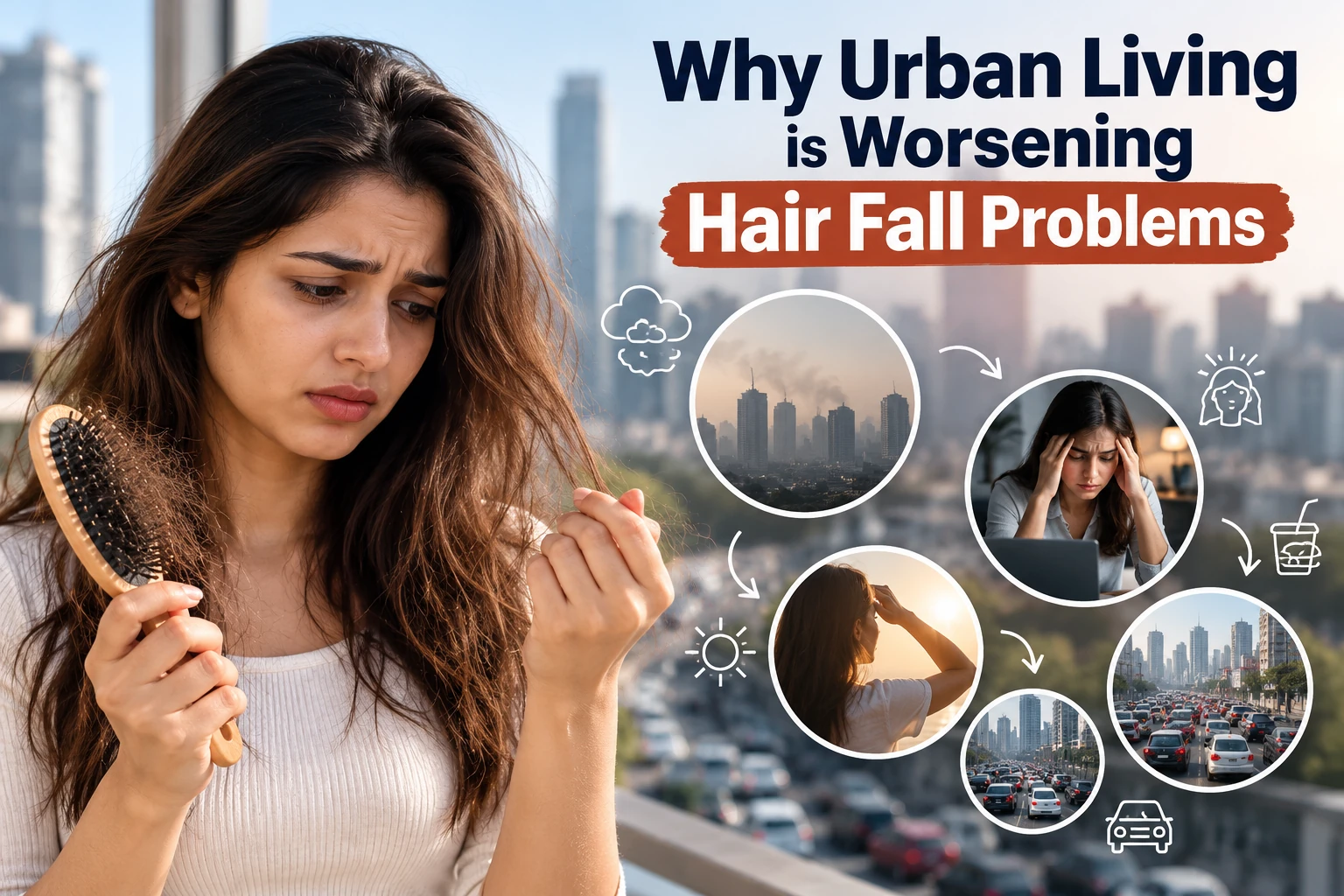 Why Urban Living is Worsening Hair Fall Problems